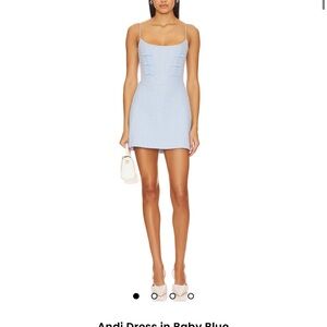Women's Mini Dress in Light Blue